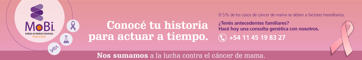Banner sobre la lucha contra el cáncer de mama